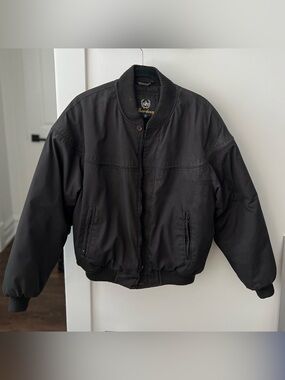 Vintage Aberdeen Collection Black Bomber-Style Jacket